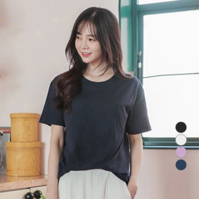 컴포트랩 여성용 노브라 컴포티 슬럽 반팔티 리뷰후기