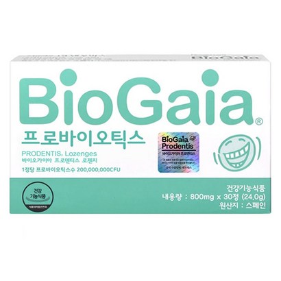 바이오가이아 구강유산균 프로덴티스 로젠지 30정
