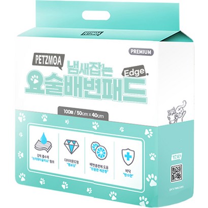 페츠모아 냄새잡는 요술배변패드 프리미엄 엣지 SW표준형 100매
