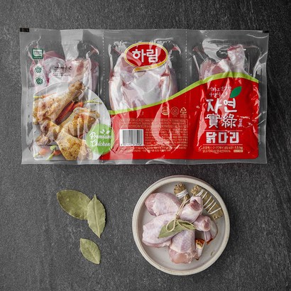 하림 자연실록 무항생제 인증 닭다리 북채 리뷰후기