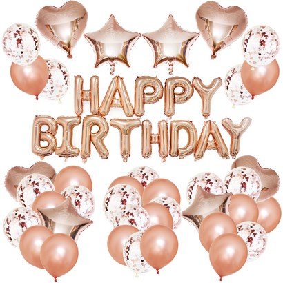라이프그래피 생일풍선 가랜드 컨페티