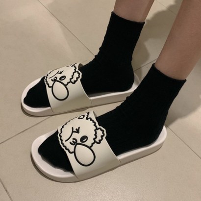 여성용 풍선껌 뿌우 곰돌 슬리퍼 RK_380