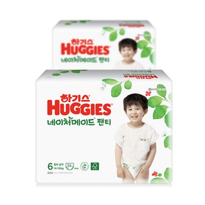 2021 신형 하기스 네이처메이드 팬티형 기저귀 남아용 점보형 6단계 리뷰후기