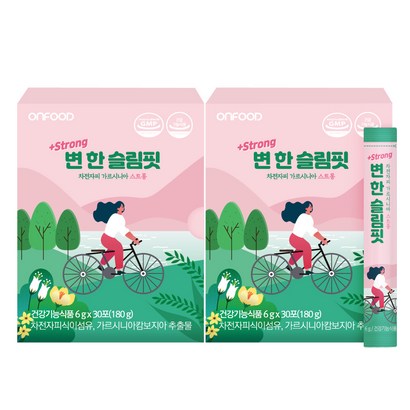 온푸드 변한 슬림 핏 차전자피 가르시니아 환 스틱 스트롱