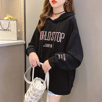 루나걸 엘빈 후드 맨투맨