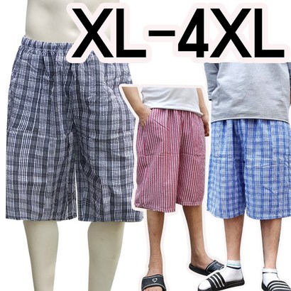 지구촌 남자7부 초대형 잠옷 실내복 X-4X 쿨팬츠 반바지 FF557