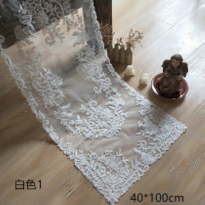 식탁보 레이스 테이블플래그 자수 티테이블 화장대 오단수납장 덮개천 먼지방지커버 직사각형 티테이블보