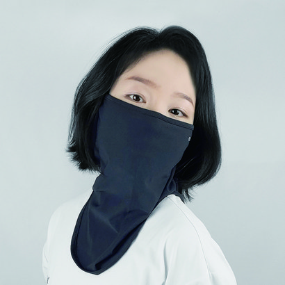 믹스어블 넉넉한 전체 메쉬 자외선차단 얼굴 안면 가리개 페이스커버 워머