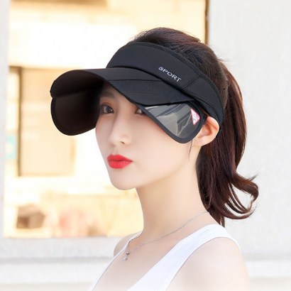 여성골프모자 슬라이딩 썬캡 자외선차단 테니스모자