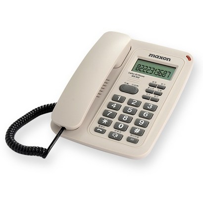 맥슨 발신자표시 유선전화기 아이보리 S-912