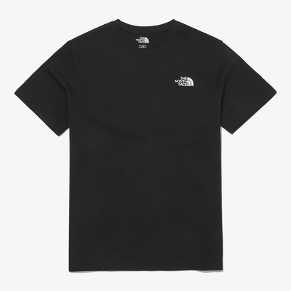 TNF 로고 EX 반팔 라운드티 NT7UN01A_BK