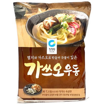 청정원 우동 김치우동 가쓰오우동 우동사리 리뷰후기