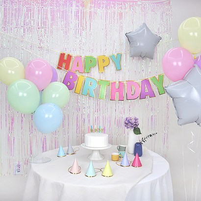 고르고 파스텔 마카롱 생일 홈 파티 풍선 가랜드 용품 스탠드 무료 리뷰후기