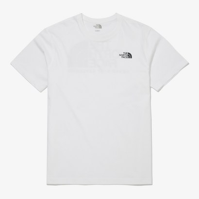 TNF 로고 EX 반팔 라운드티 NT7UN01B_WHT