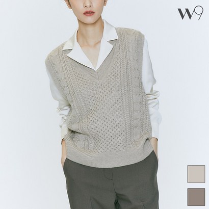 W9 케이블 V넥 베스트_TVKB27W01-T