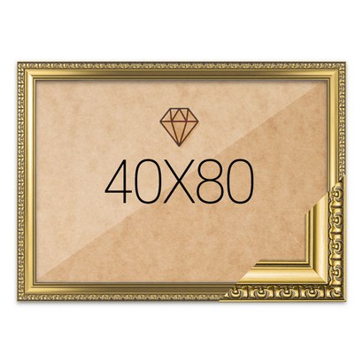 보석십자수액자 40x80 고급형 댄디골드