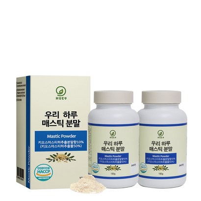 휴나인 그리스산 WE하루 매스틱 분말 가루 리뷰후기