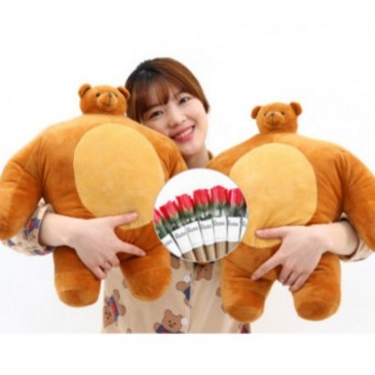 소두 곰인형 소두곰 곰동석 근육인형 어깡 어깨깡패 곰돌이 ty베어 귀여운 웃긴 선물 인싸 템 남친인형 여자친구 애착인형 벌크업 응원선물 어린이날 쓸데없는 선물
