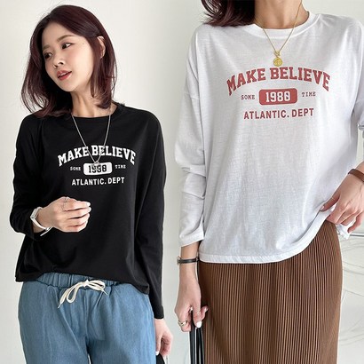 주디앤 여성 빌리브 긴팔 티셔츠