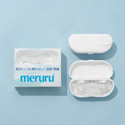 메루루 콘택트 렌즈 도구 집게 실리콘 핀셋 소프트 끼는 법 빼는 기구 썩션기 용품 타몽 eruru 일본 정식 수입