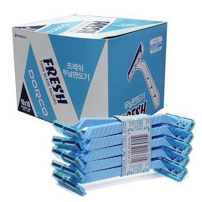 도루코 프레쉬 2중날 일회용 면도기