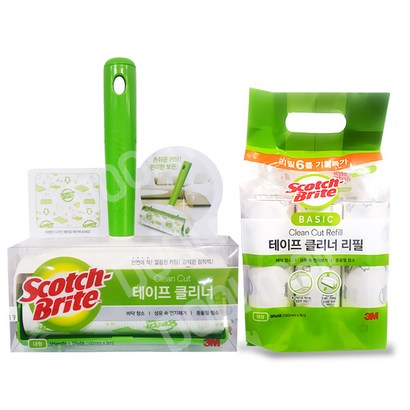 테이프 클리너 대형 핸들베이직 대형 리필 6개입