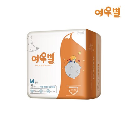 여우별 스키니핏 팬티형 생리대 중형