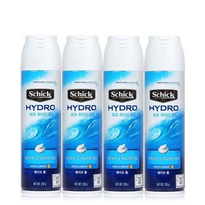 쉬크 하이드로 모이스춰폼 4개 쉐이빙 폼