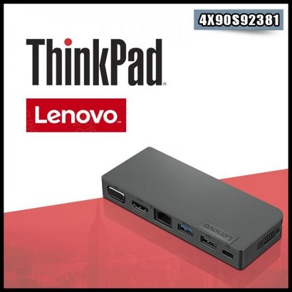 레노버 USB C타입 휴대용 허브 4X90S92381