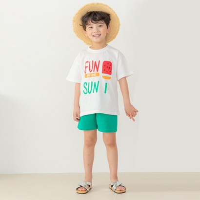 바브키즈 펀썬 반팔티 반바지 리뷰후기