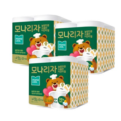 모나리자 놀랄만큼도톰한 3겹 키친타올 130매