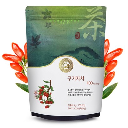 산들해 국산 구기자차 삼각티백