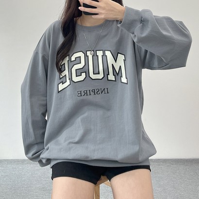 걸즈토리 여성용 버터뮤즈 맨투맨티셔츠