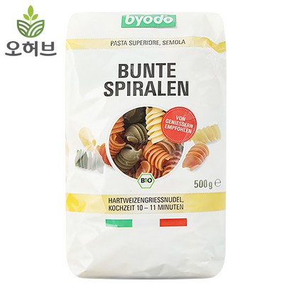 유기농 스파이럴 트리컬러 푸실리 냉파스타 봉골레파스타면 스파게티면 리뷰후기