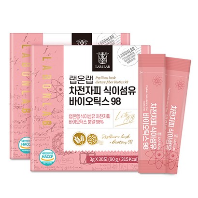 식물성 차전자피 식이섬유 바이오틱스 98 영양제 스틱