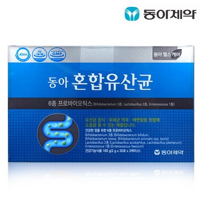 동아제약 동아 혼합유산균 6종 프로바이오틱스 90포