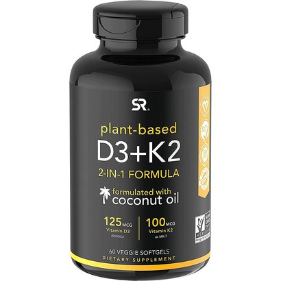 Sorts Research 비타민 K2 DE Vitain D3 코코넛오일
