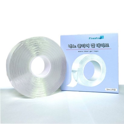 피네스토 나노 클리어겔 5M 대용량 다용도 초강력 실리콘 양면 테이프 리뷰후기