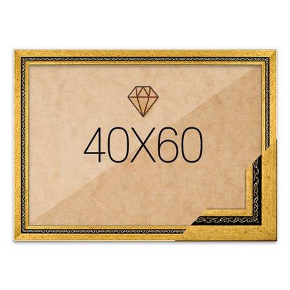 보석십자수액자 40x60 고급형 그레이스 다크골드