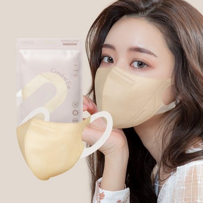 새부리형 마스크 귀편한 날개형 소프트 귀끈 컬러 숨쉬기 편한 일회용 새부리 마스크