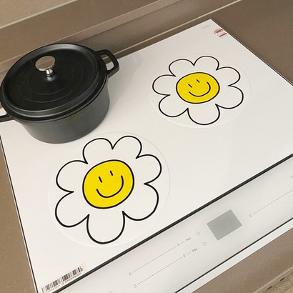 스마일 인덕션 보 매트 기스 스크래치 실리콘 패드
