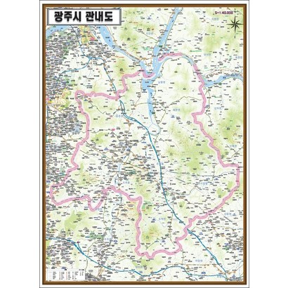 경기도 광주시 지도 소형 X 리뷰후기