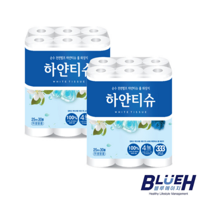 하얀티슈 3겹 천연펄프 데코 화장지 리뷰후기