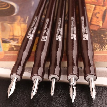 jaen 그레이트 마스터 딥 펜 만년필 전문 만화 도구 coics di en 5 shaft 5 nib set