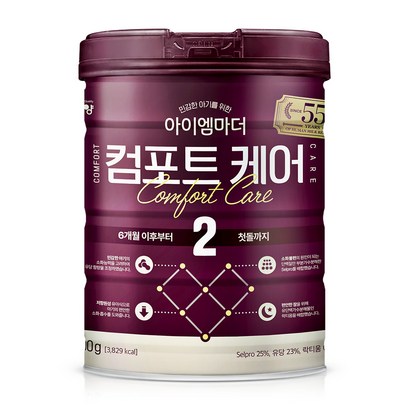 아이엠마더 컴포트케어 원통형 분유 2단계