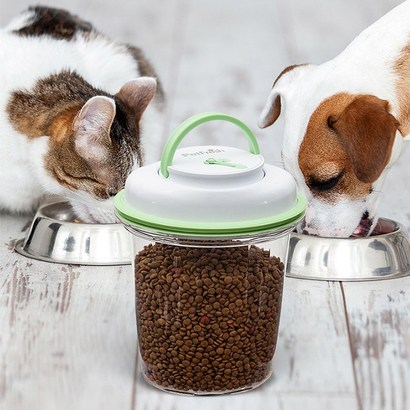강아지 고양이 사료통 애견 사료보관통 스마트진공용기