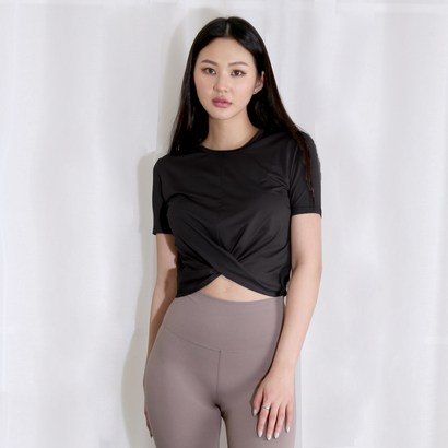 에크레아 ASKIN 기능성 꼬임 크랍 반팔티 리뷰 후기