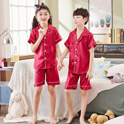 부드러운 소재 예쁜 키즈홈웨어 아동 실크파자마 리뷰후기