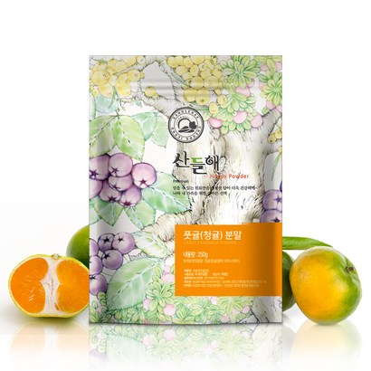 산들해 제주 풋귤가루 분말