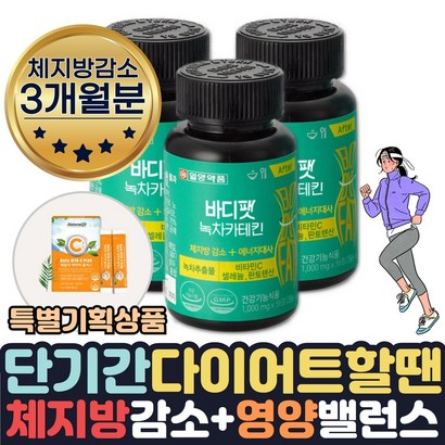 효과좋은 단기간 다이어트 필요할때 피하지방 내장지방 살빠지는 체지방분해 도움 식약처인증 녹차추출물 카테킨 보조제 약 1달치 살빼는 허벅지살 얼굴살 팔뚝살 허리 빼는법 줄이는법 도움